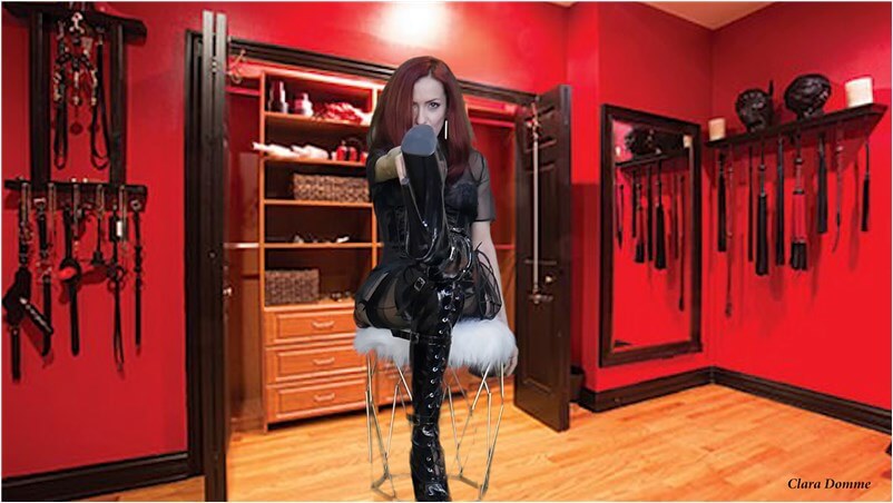 ClaraDomme Boots Femdom - From strapon slut to gangbang whore