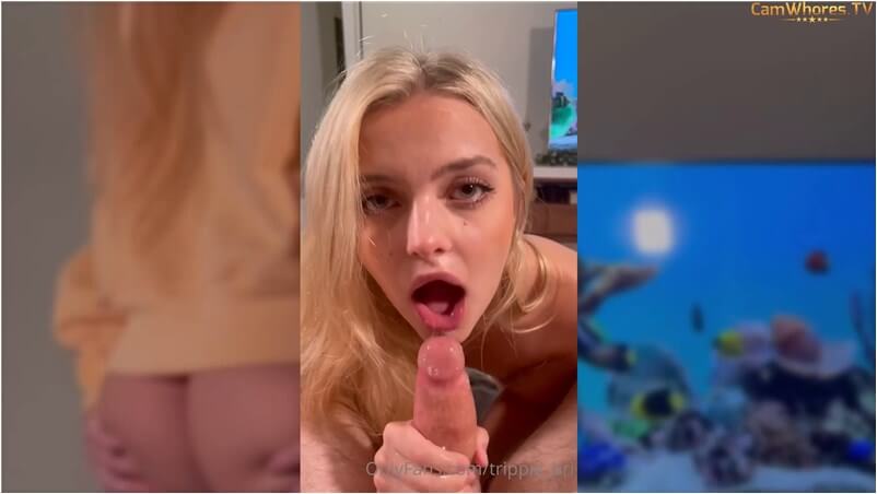 Trippie Bri onlyfans - Young blonde sucks big dick