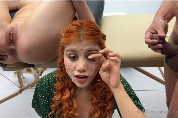 Marina Gold Onlyfans - Cum Walk after bukkake, crowded street