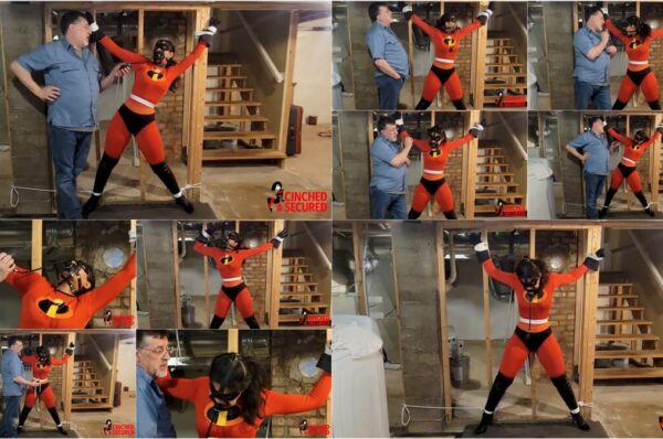 Calisa Bliss Cinched and Secured BDSM - ElastiGirl Bound and Pumped!