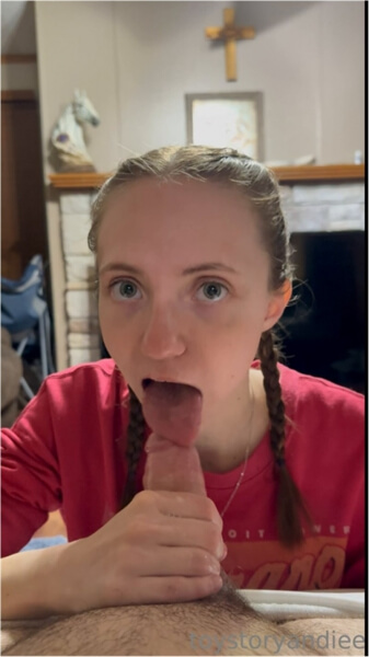 ToyStoryAndiee aka JustinTheTortle Onlyfans PPV - Sloppy Blowjob