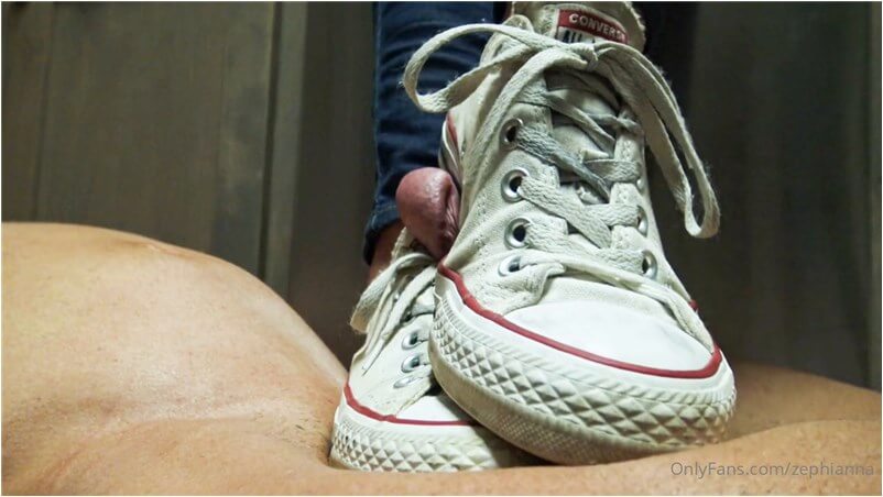 zephianna trampling and bootjob femdom