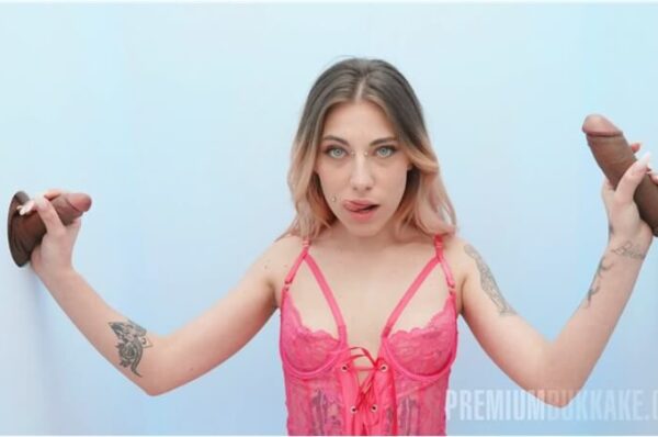 Dalila Dark GloryHole Bukkake Sperm Swallow
