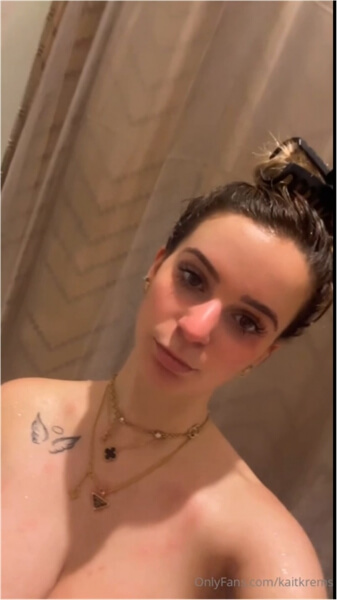 Kaitlyn Krems nude busty girl in shower