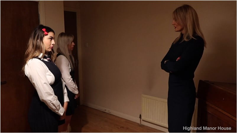 Domina Scarlet, Bella Bird - Schoolgirls Hands Spanking