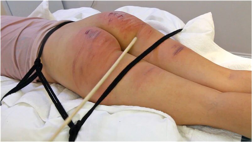 Chinese Amateur BDSM - Asian girl, extreme caning clip