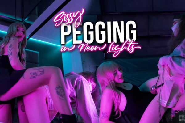 Mistress Kiro Queen  Pegging Sissy Slut In Neon Lights (Femdom Adventures)