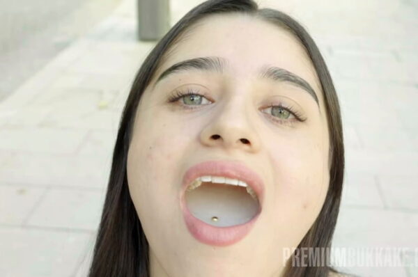 Catalina Gomez Interview before Bukkake With 12 Cum Loads